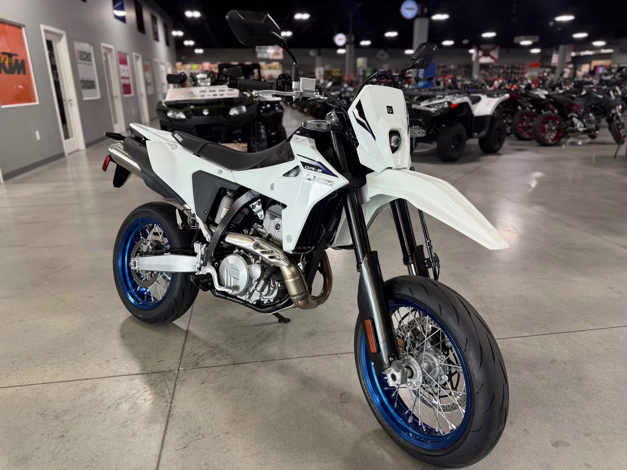 2025 WHT Suzuki DR-Z 4SM Motorcycle