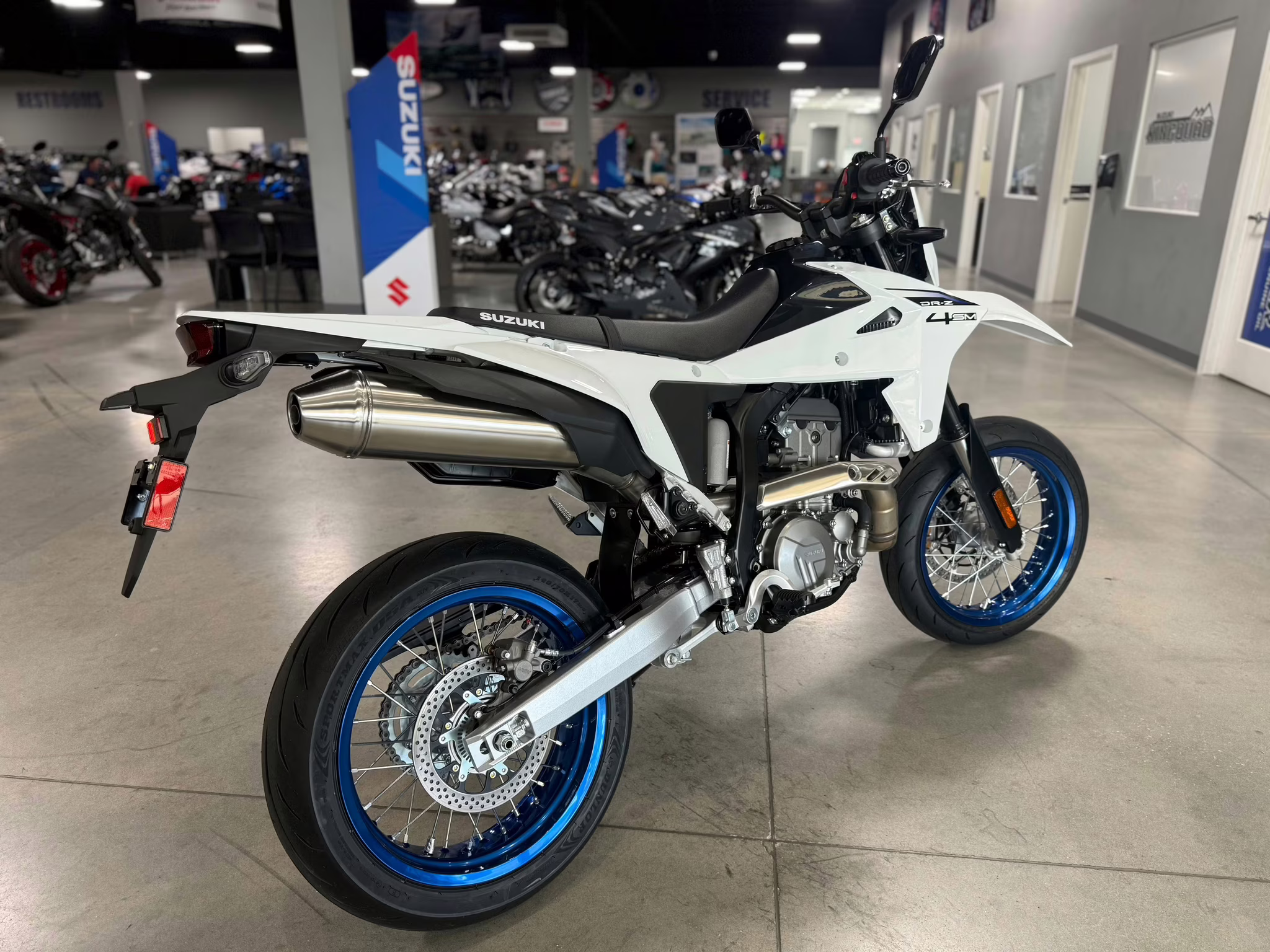 2025 WHT Suzuki DR-Z 4SM Motorcycle