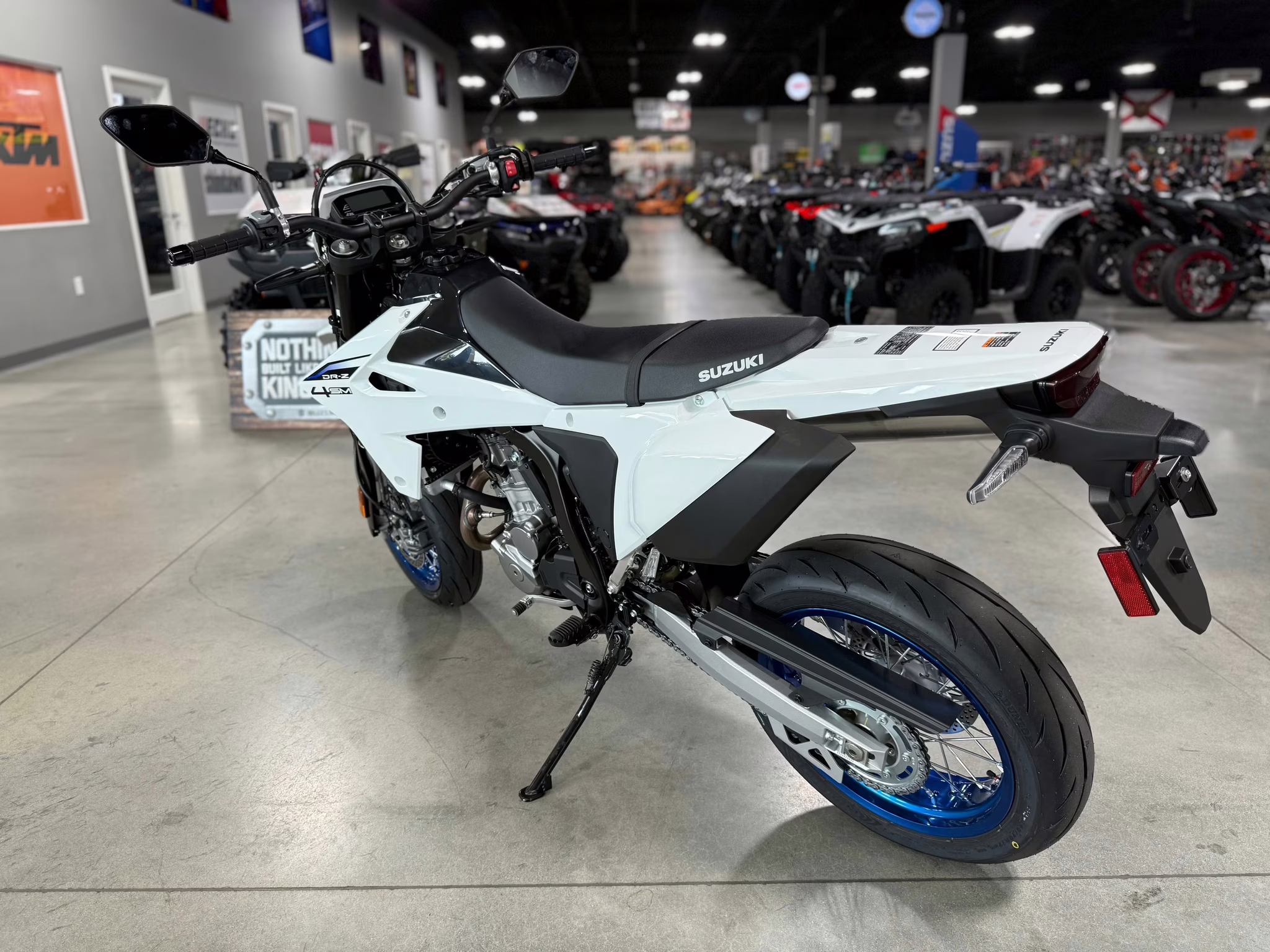 2025 WHT Suzuki DR-Z 4SM Motorcycle