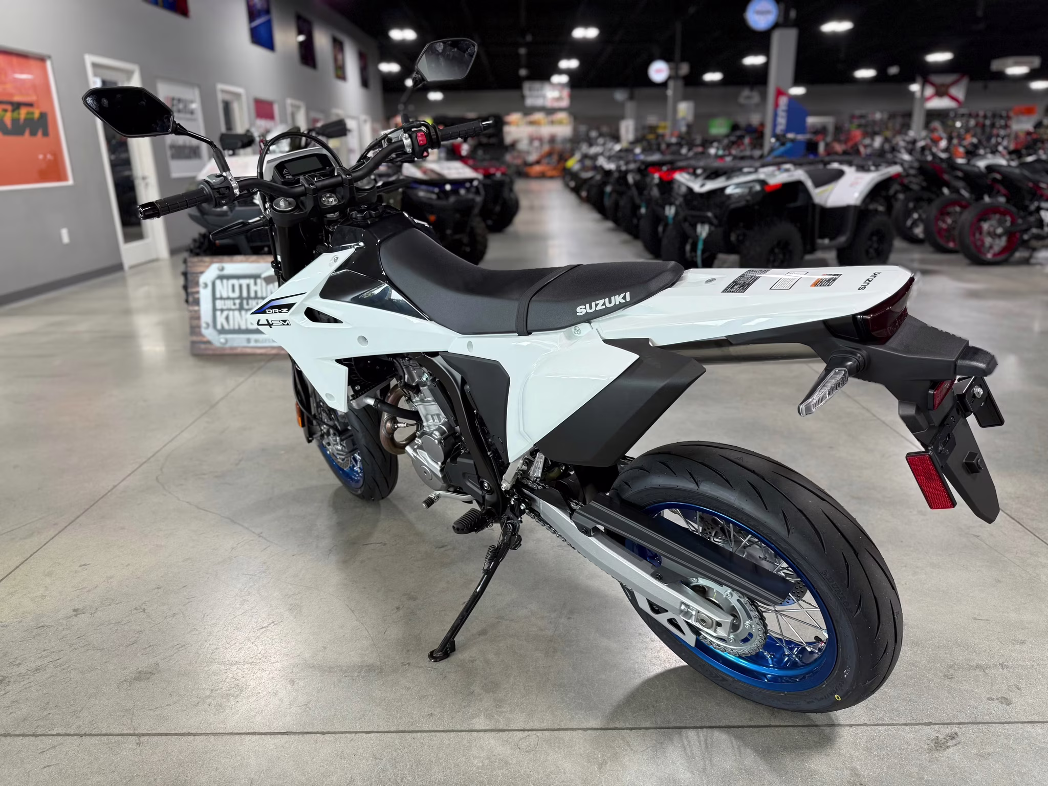 2025 WHT Suzuki DR-Z 4SM Motorcycle