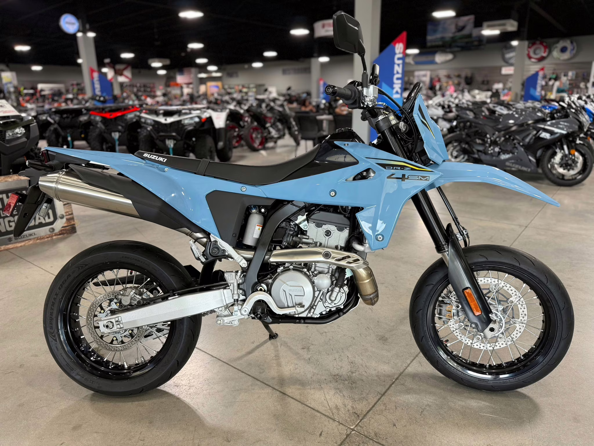 2025 SKY GRAY Suzuki DR-Z 4SM Motorcycle