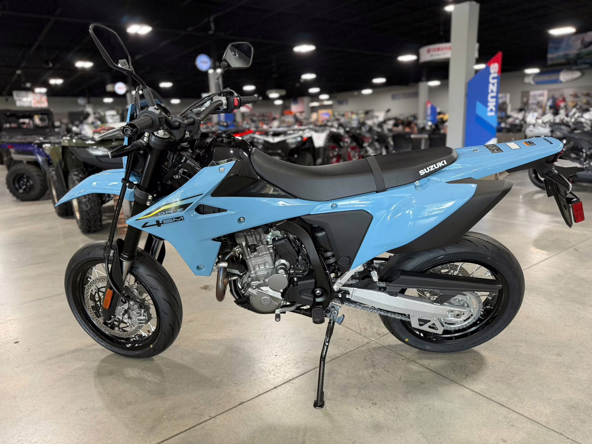2025 SKY GRAY Suzuki DR-Z 4SM Motorcycle