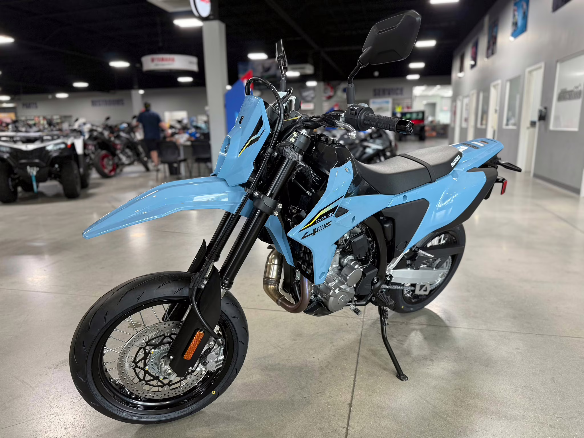 2025 SKY GRAY Suzuki DR-Z 4SM Motorcycle