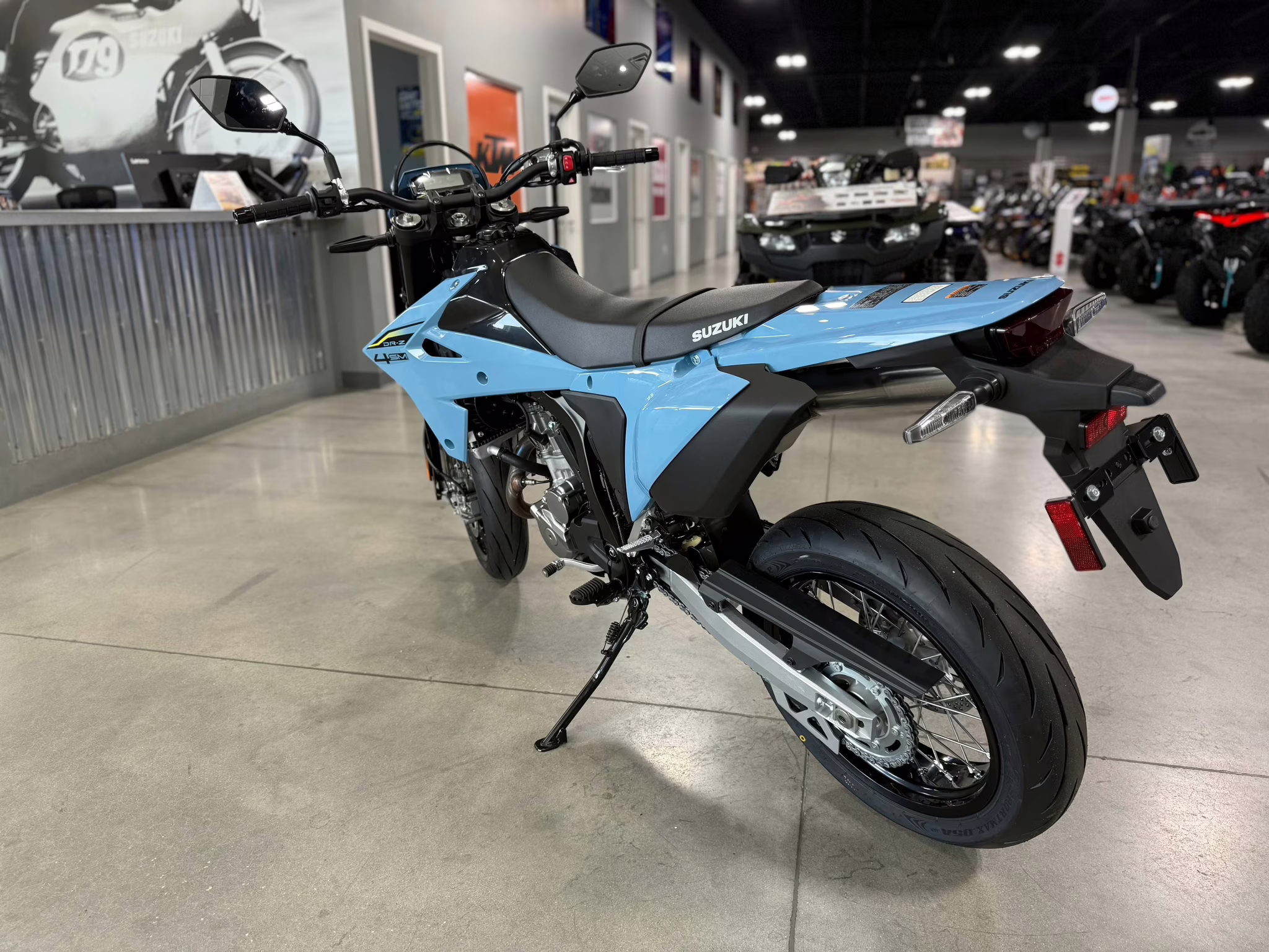 2025 SKY GRAY Suzuki DR-Z 4SM Motorcycle