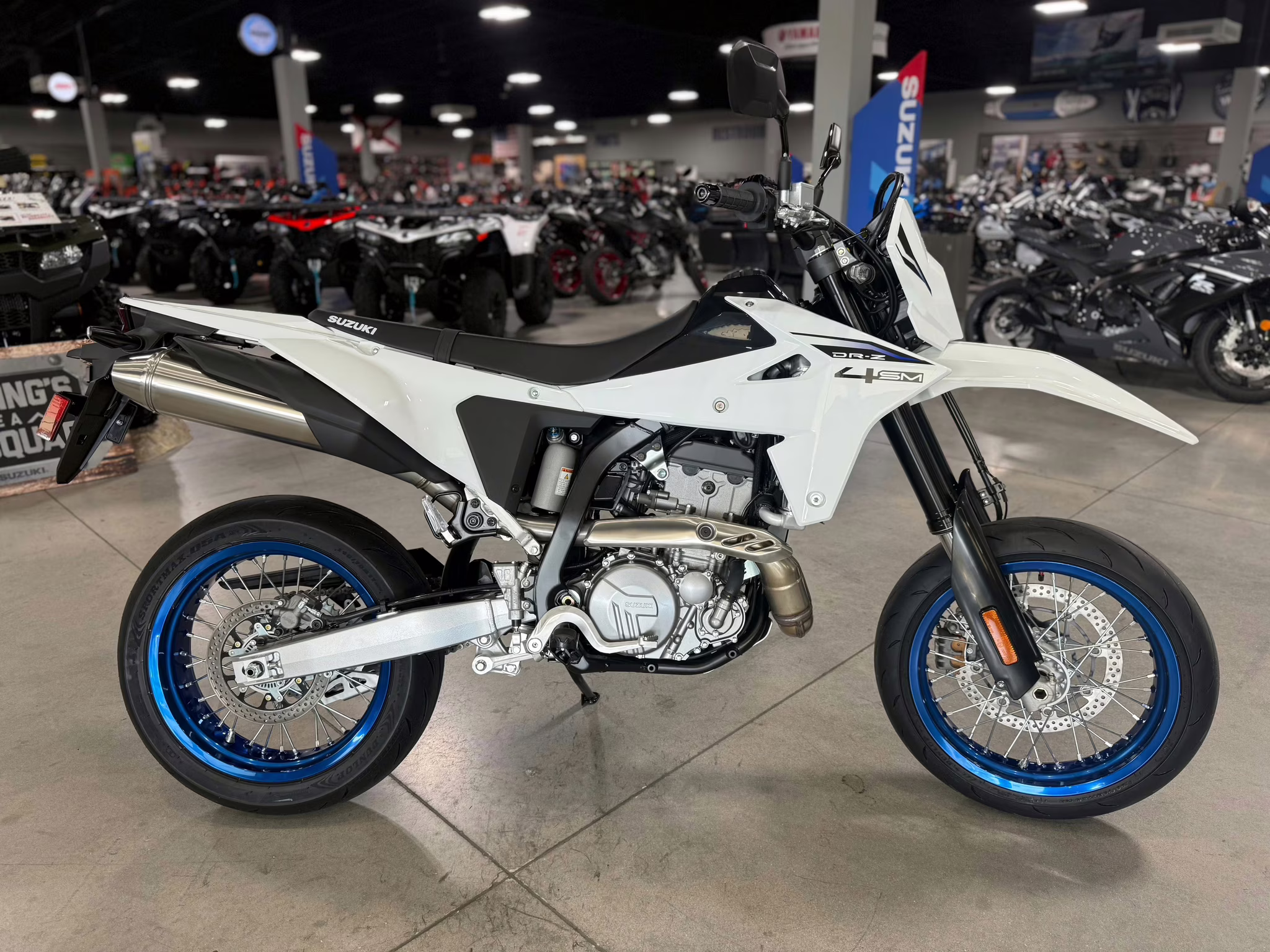 2025 WHT Suzuki DR-Z 4SM Motorcycle