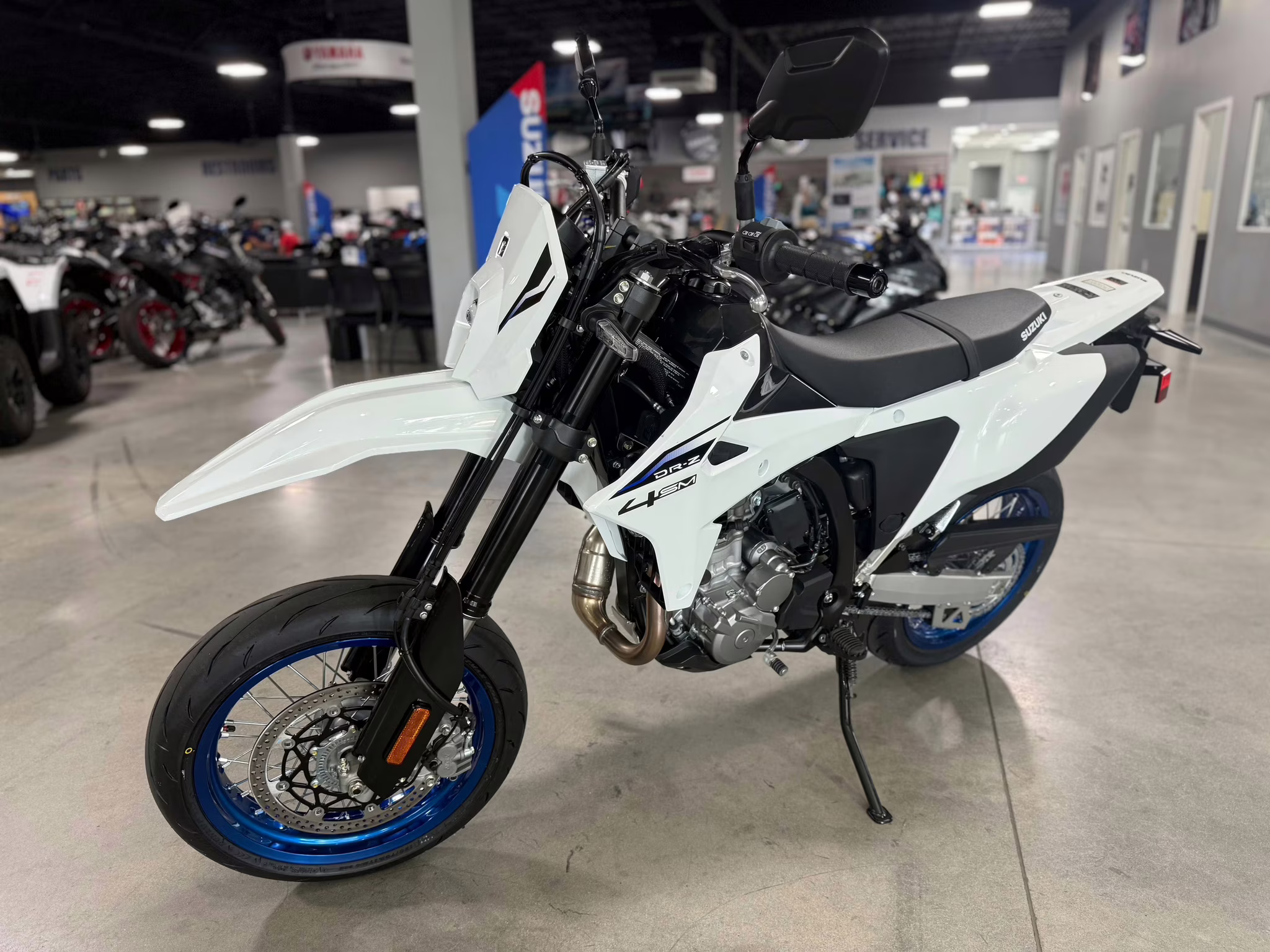 2025 WHT Suzuki DR-Z 4SM Motorcycle