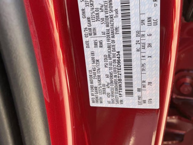 2026 Ruby Red Metallic Tinted Clearcoat Ford Super Duty F-350 SRW Platinum 4X4 Truck