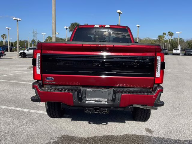 2026 Ruby Red Metallic Tinted Clearcoat Ford Super Duty F-350 SRW Platinum 4X4 Truck