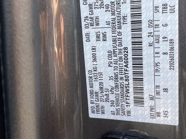 2026 Carbonized Gray Metallic Ford F-150 LARIAT 4X4 Truck