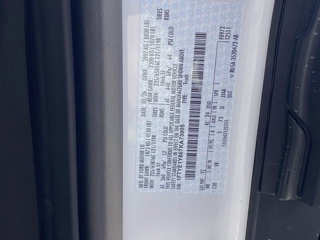 2026 Oxford White Ford Transit Cargo Van Base RWD Van