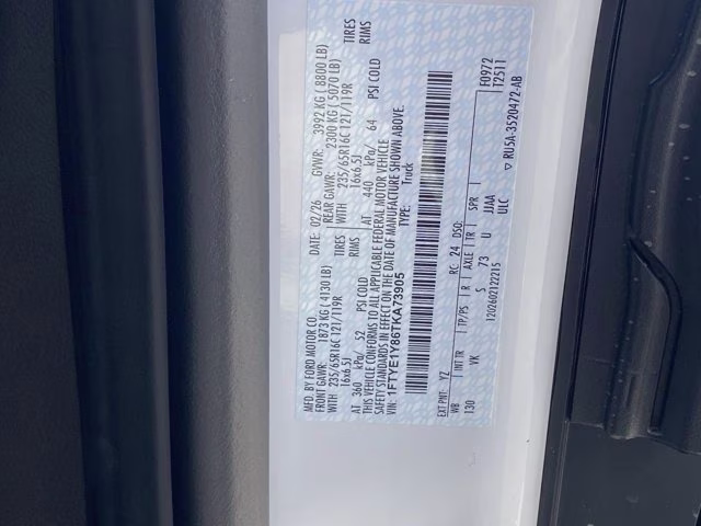 2026 Oxford White Ford Transit Cargo Van Base RWD Van