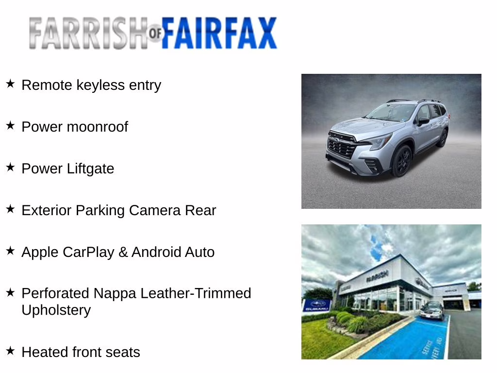 2026 Ice Silver Metallic Subaru Ascent Onyx Edition Touring AWD SUV