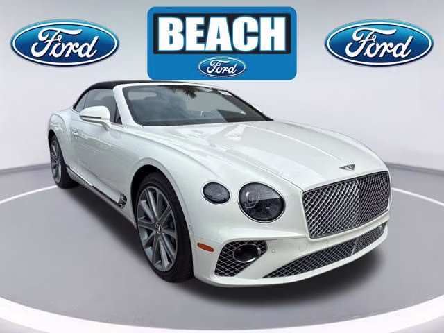 2020 White Bentley Continental GT V8 AWD Convertible