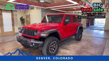 2025 Red Jeep Wrangler 4 Door Rubicon X Sport Utility 4D 4X4