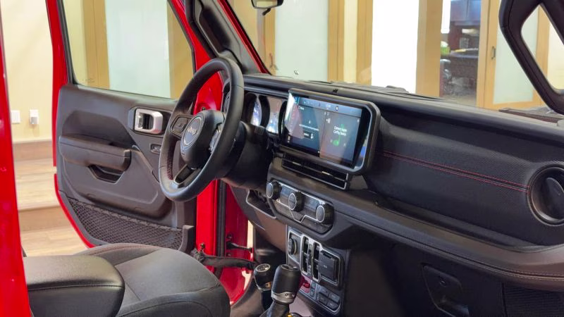 2025 Red Jeep Wrangler 4 Door Rubicon X Sport Utility 4D 4X4