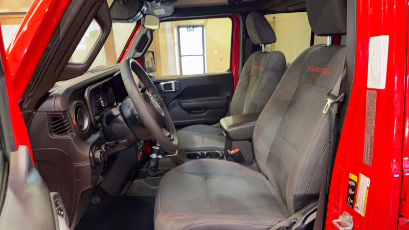 2025 Red Jeep Wrangler 4 Door Rubicon X Sport Utility 4D 4X4