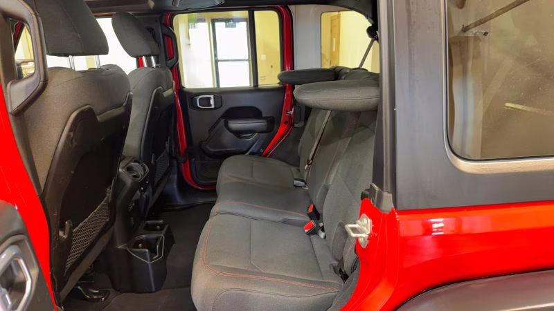2025 Red Jeep Wrangler 4 Door Rubicon X Sport Utility 4D 4X4