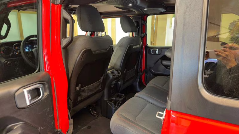 2025 Red Jeep Wrangler 4 Door Rubicon X Sport Utility 4D 4X4