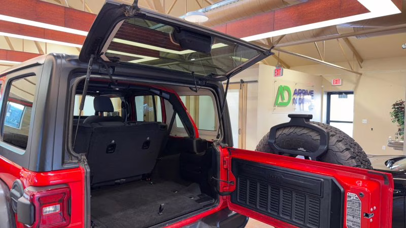 2025 Red Jeep Wrangler 4 Door Rubicon X Sport Utility 4D 4X4