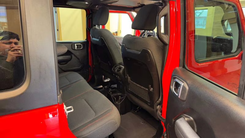 2025 Red Jeep Wrangler 4 Door Rubicon X Sport Utility 4D 4X4
