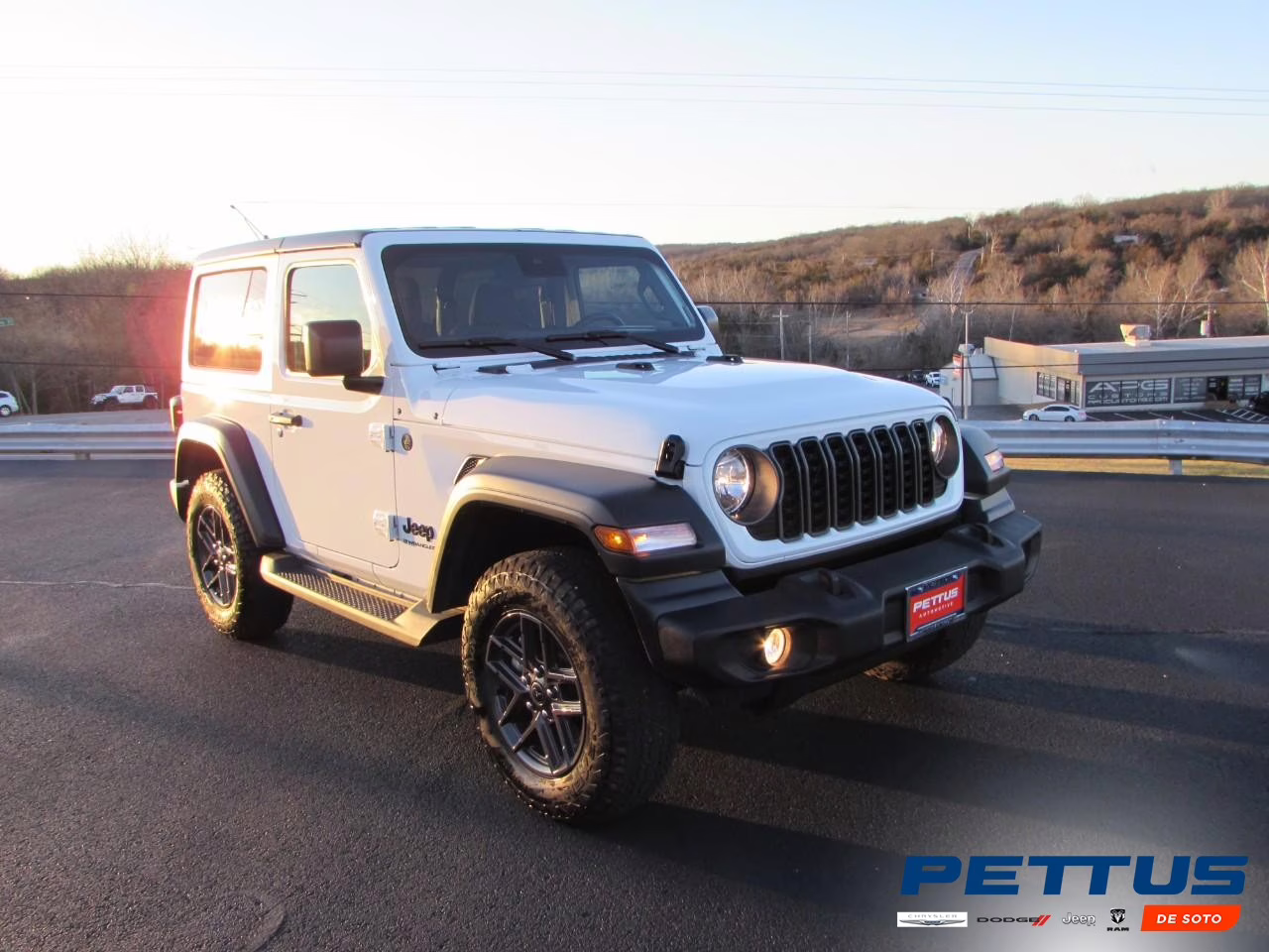 2025 Bright White Clearcoat Jeep Wrangler Sport S 4X4 SUV