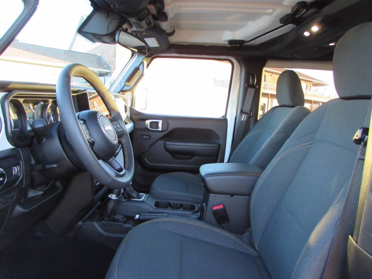 2025 Bright White Clearcoat Jeep Wrangler Sport S 4X4 SUV