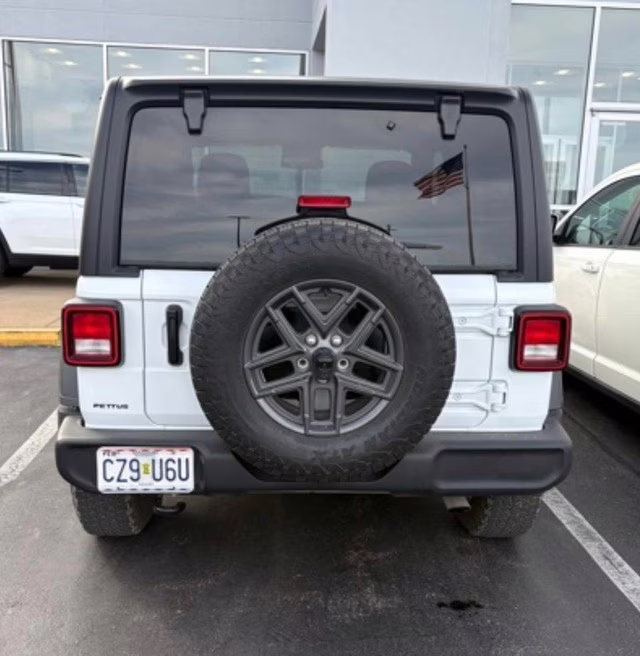 2025 Bright White Clearcoat Jeep Wrangler Sport S 4X4 SUV