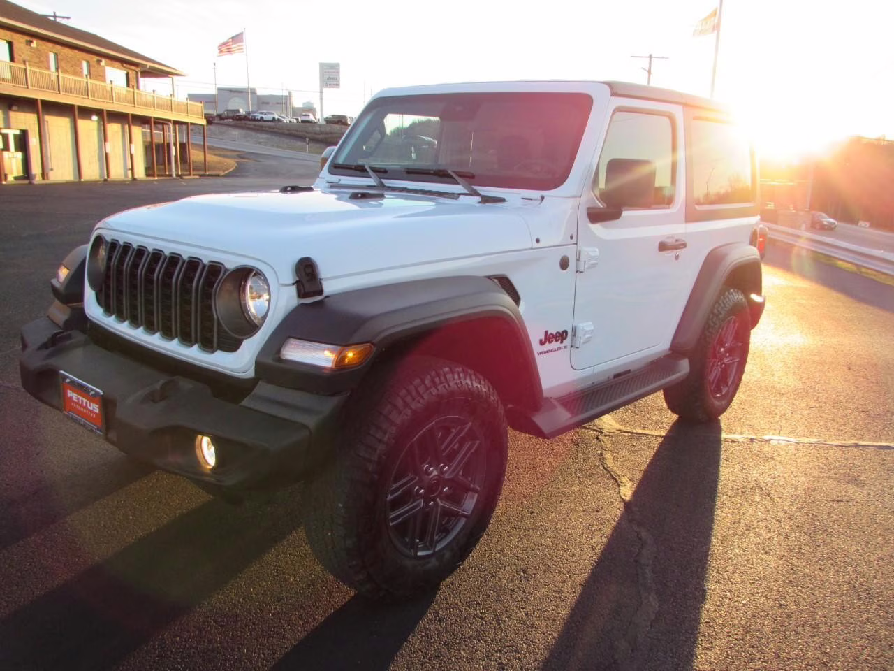 2025 Bright White Clearcoat Jeep Wrangler Sport S 4X4 SUV