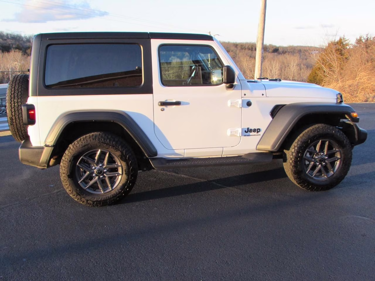 2025 Bright White Clearcoat Jeep Wrangler Sport S 4X4 SUV