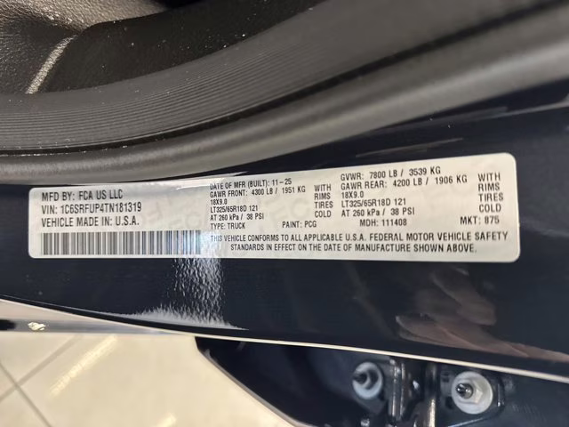 2026 Forged Blue Metallic Ram 1500 RHO 4X4 Truck