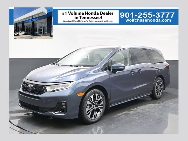2026 Smoke Blue Pearl Honda Odyssey Elite FWD Van