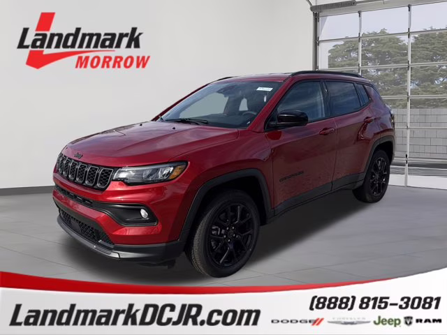 2026 Red Hot Pearlcoat Jeep Compass Latitude Altitude 4X4 SUV