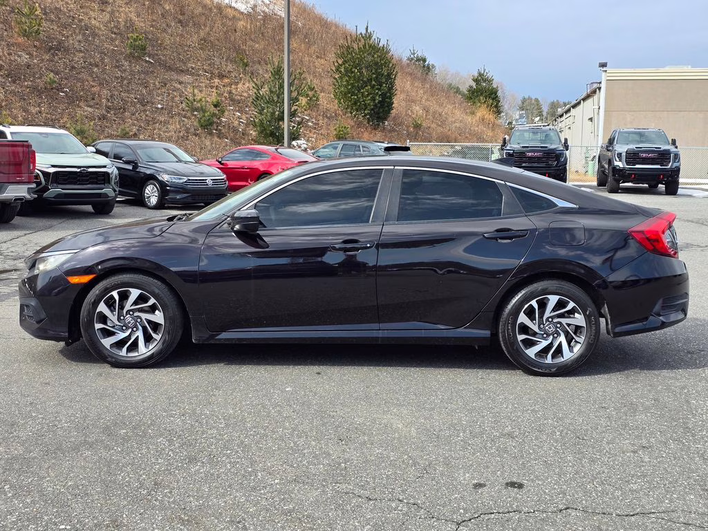 2018 Black Honda Civic EX FWD Sedan