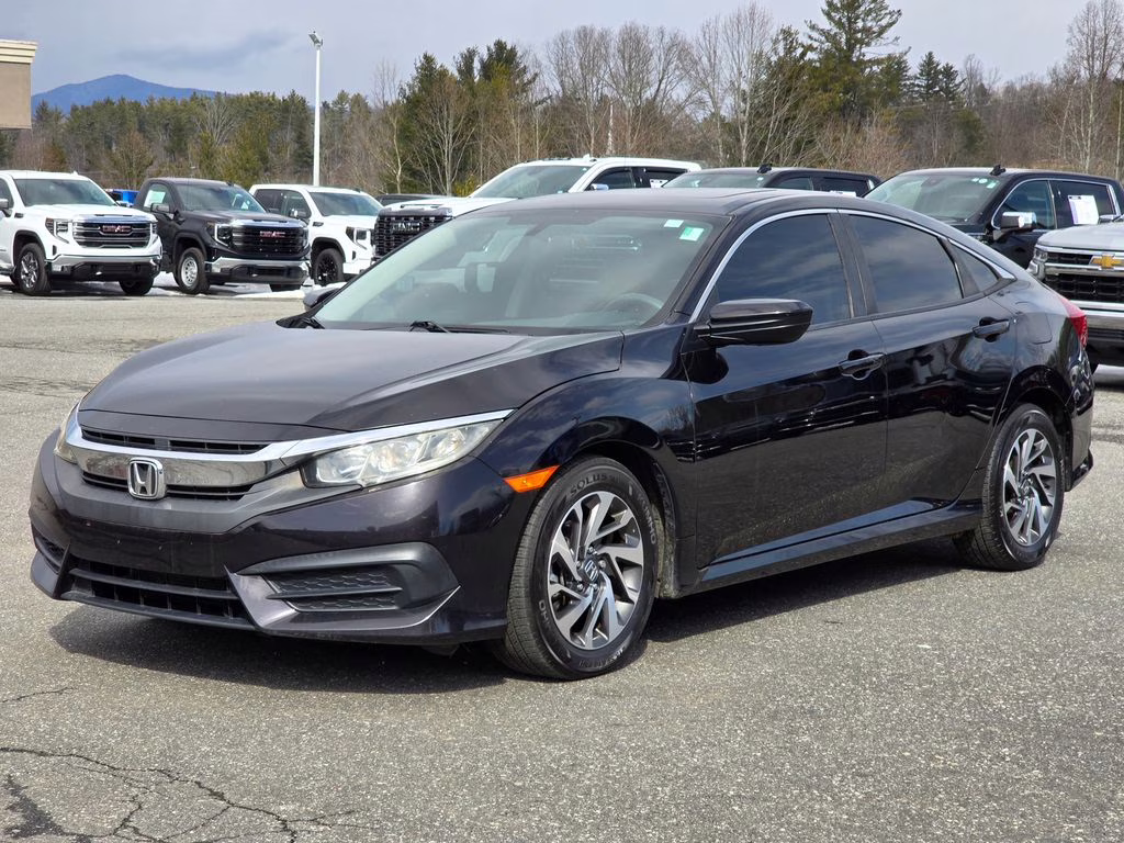 2018 Black Honda Civic EX FWD Sedan