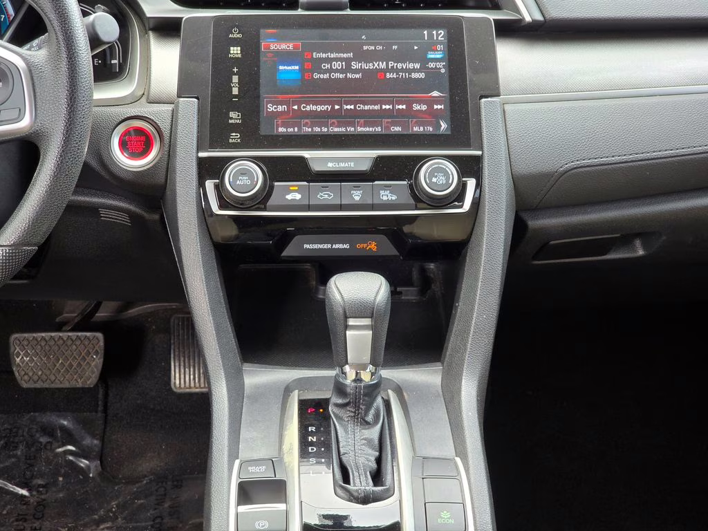 2018 Black Honda Civic EX FWD Sedan