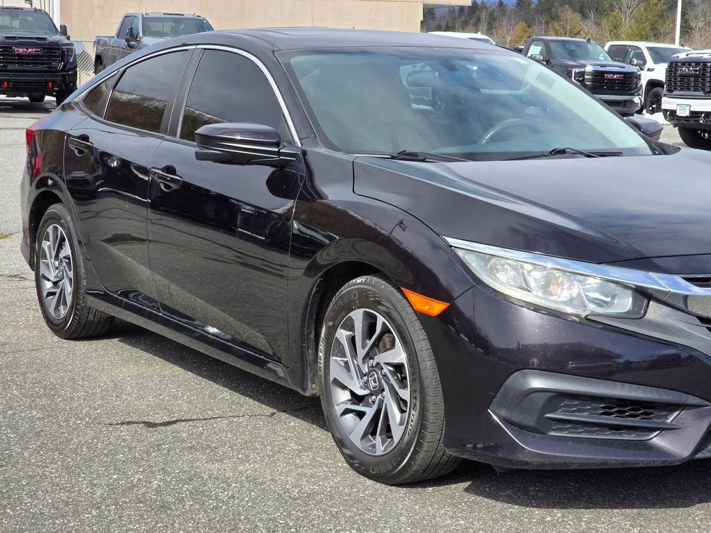 2018 Black Honda Civic EX FWD Sedan