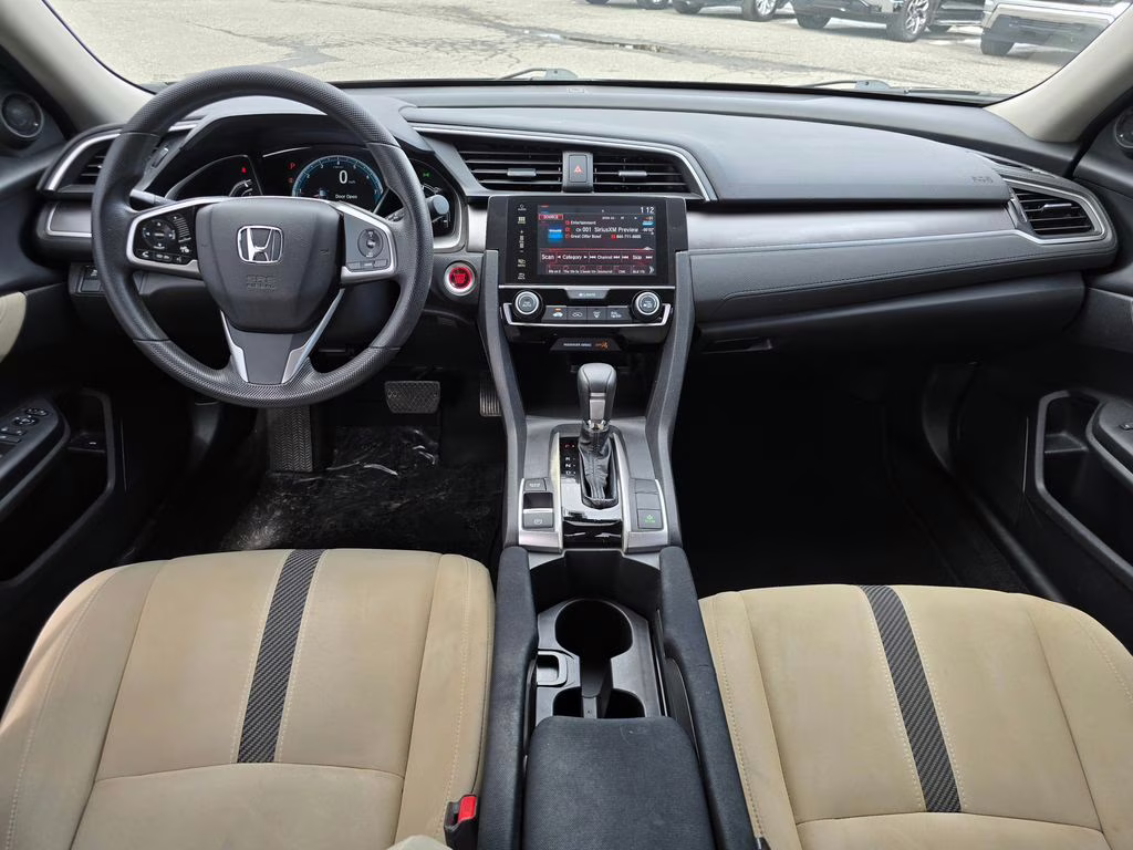 2018 Black Honda Civic EX FWD Sedan