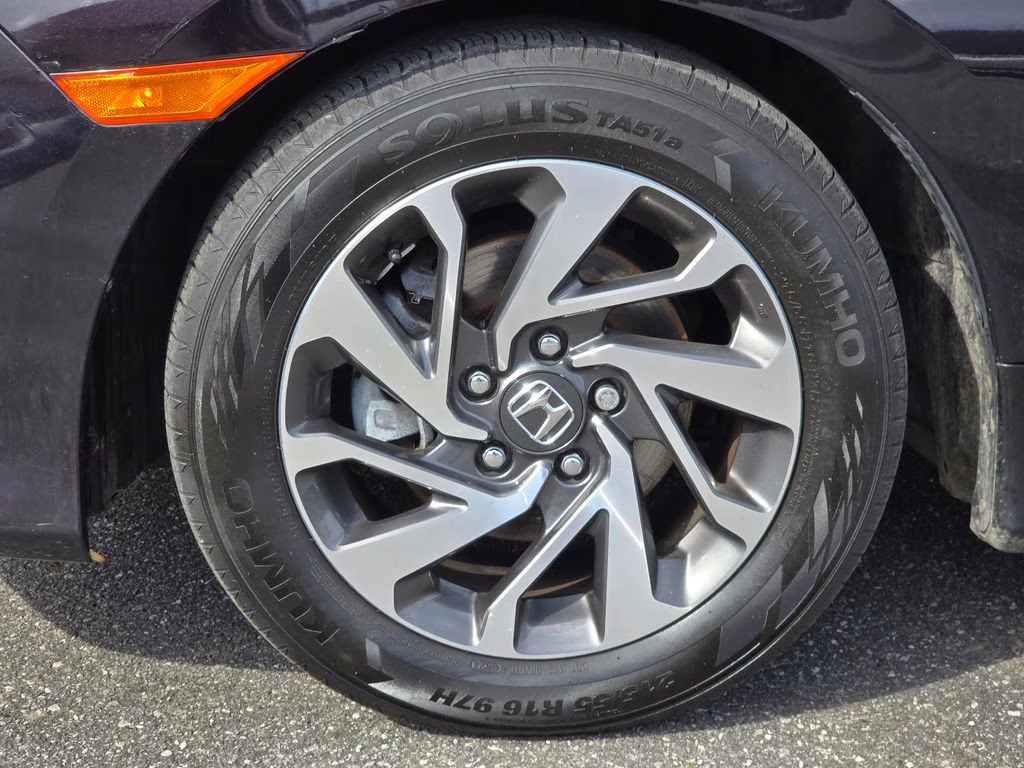 2018 Black Honda Civic EX FWD Sedan