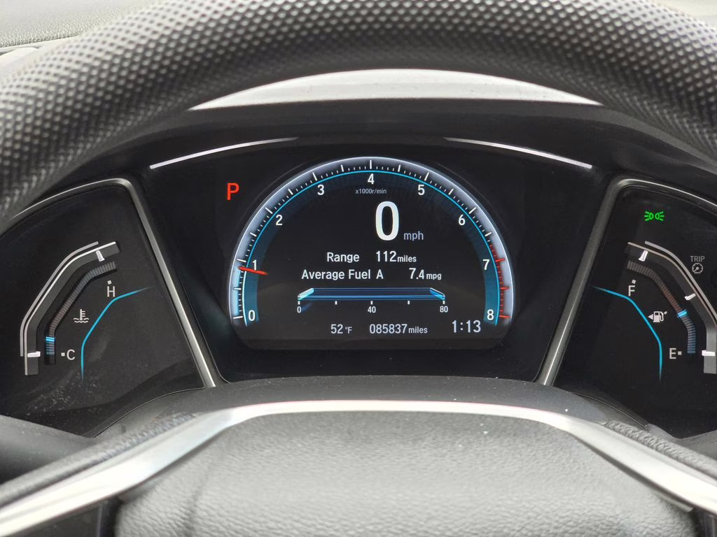 2018 Black Honda Civic EX FWD Sedan