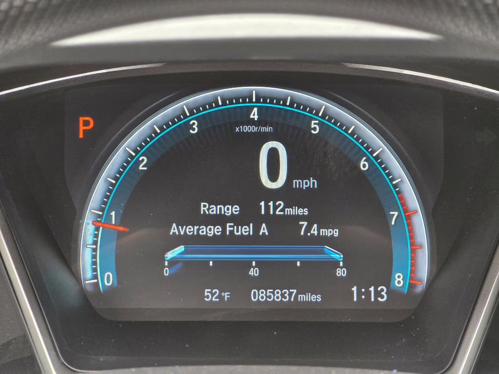 2018 Black Honda Civic EX FWD Sedan