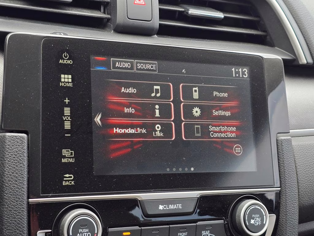 2018 Black Honda Civic EX FWD Sedan