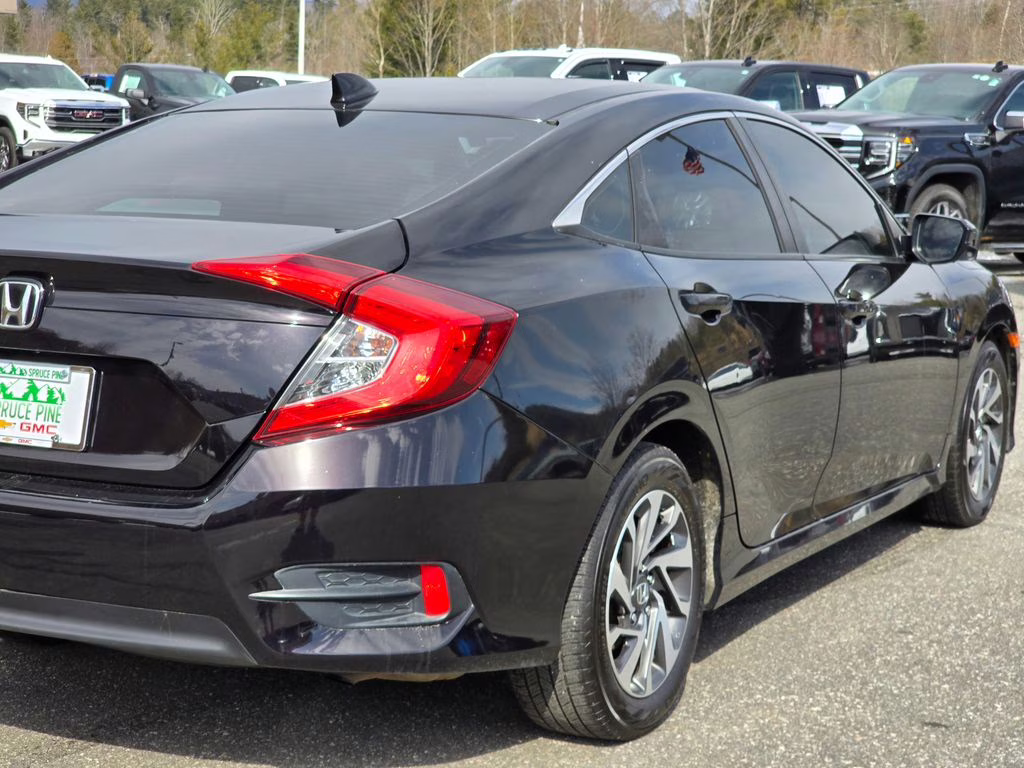 2018 Black Honda Civic EX FWD Sedan