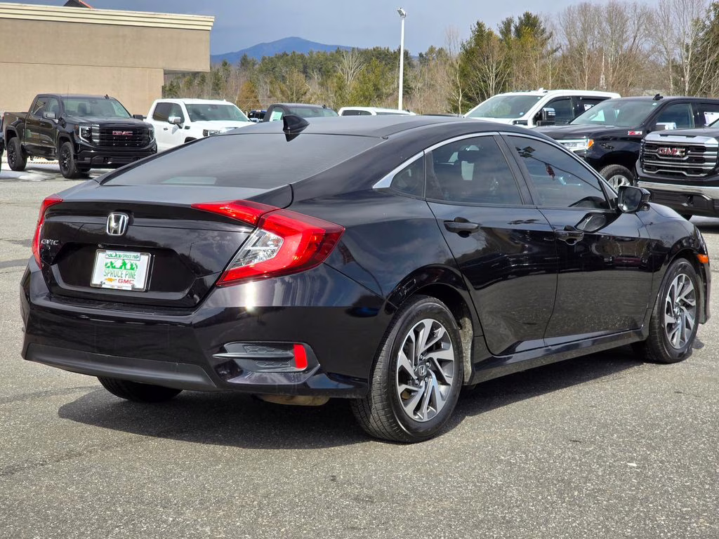 2018 Black Honda Civic EX FWD Sedan
