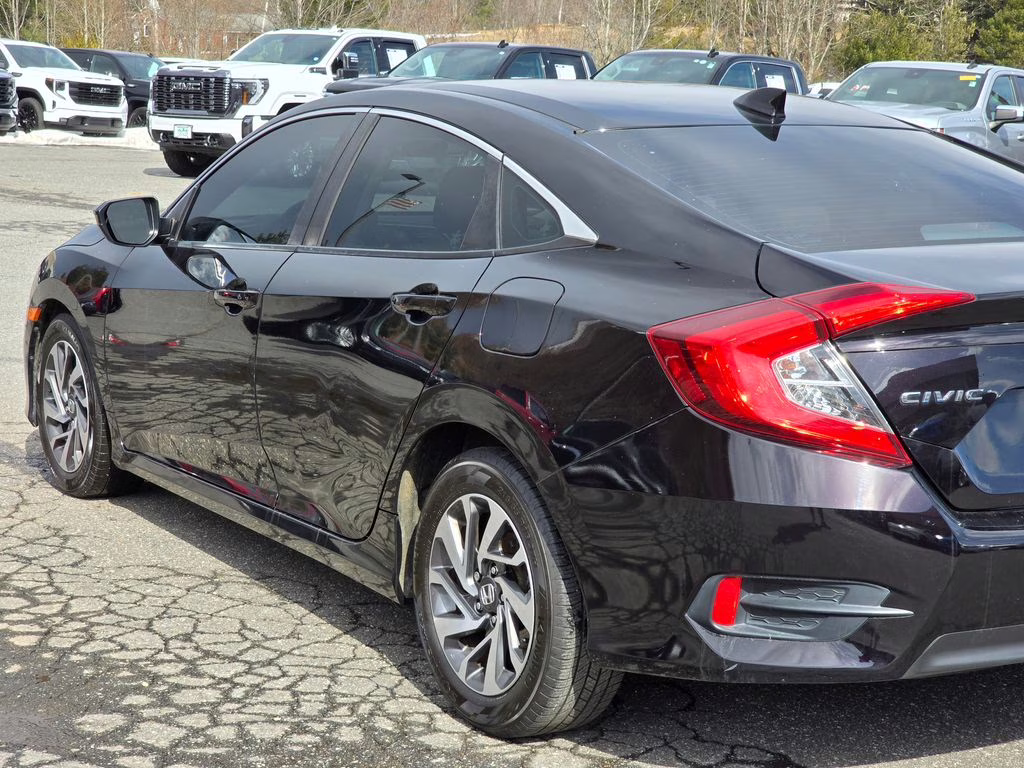 2018 Black Honda Civic EX FWD Sedan