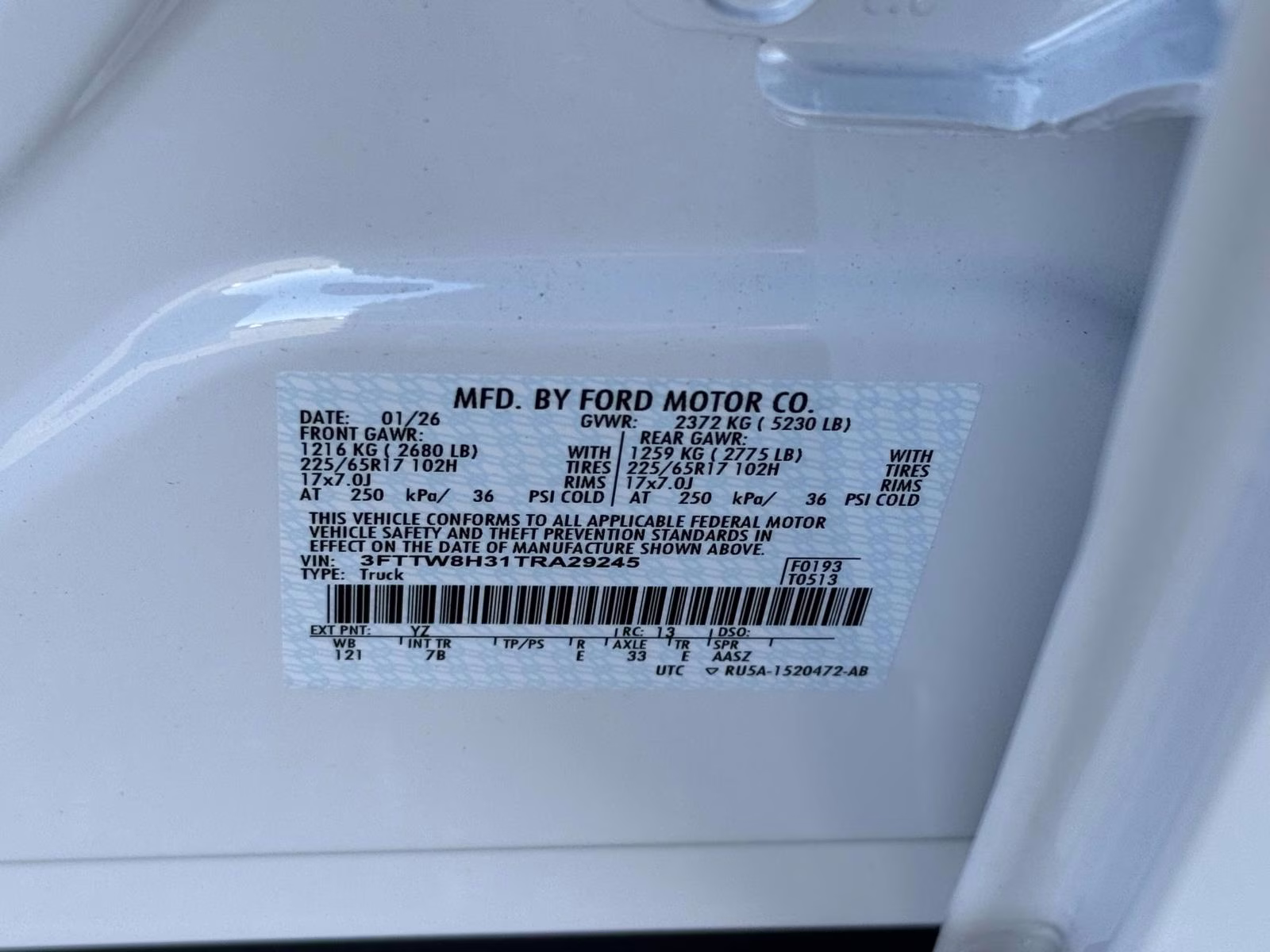 2026 Oxford White Ford Maverick XLT FWD SuperCrew FWD Truck