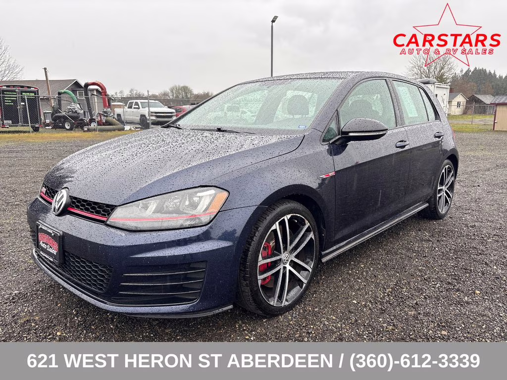 2017 Blue Volkswagen Golf GTI Sport FWD Hatchback