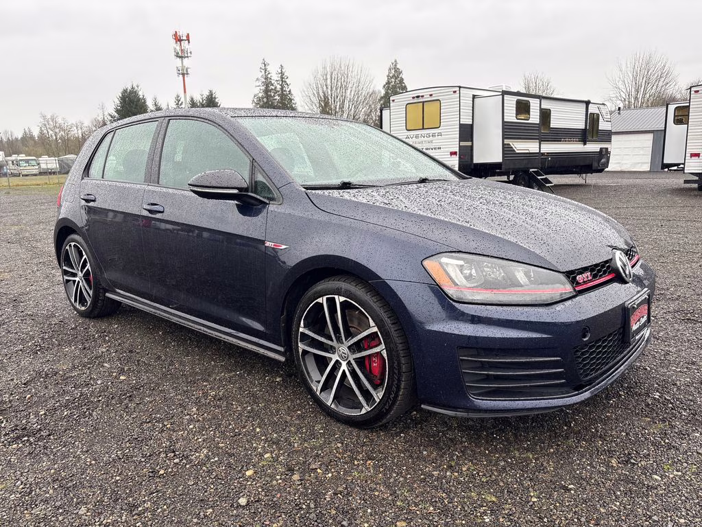 2017 Blue Volkswagen Golf GTI Sport FWD Hatchback