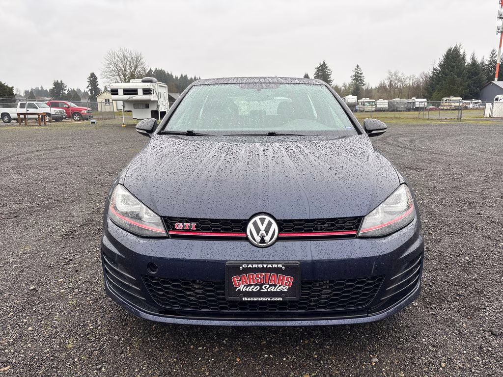 2017 Blue Volkswagen Golf GTI Sport FWD Hatchback