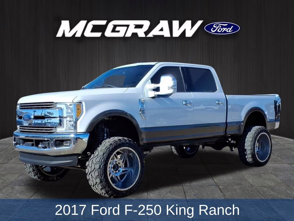 2017 White Platinum Ford Super Duty F-250 SRW King Ranch 4X4 Truck