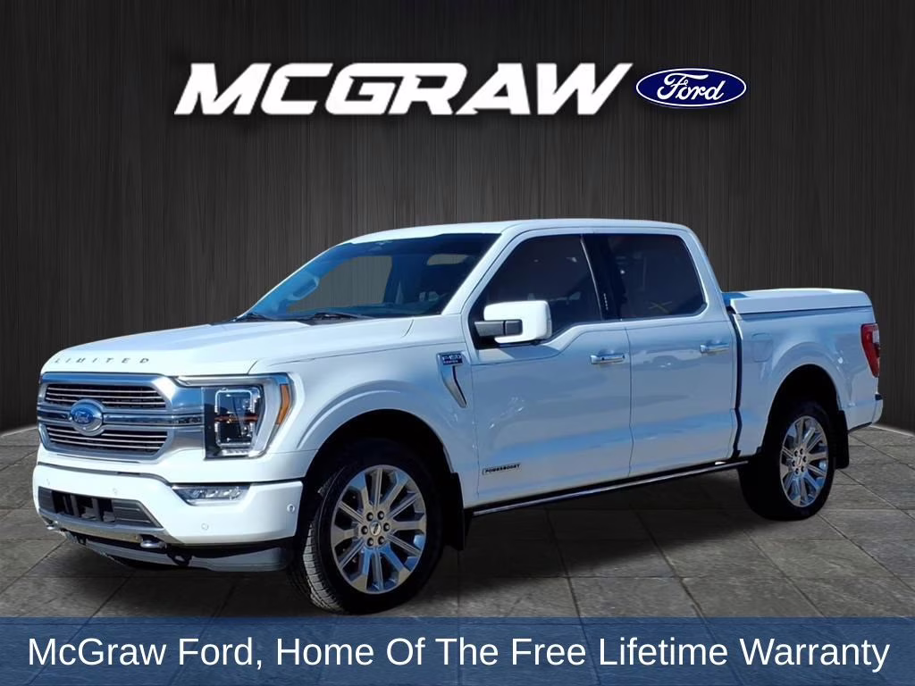2023 White Metallic Ford F-150 Limited 4X4 Truck